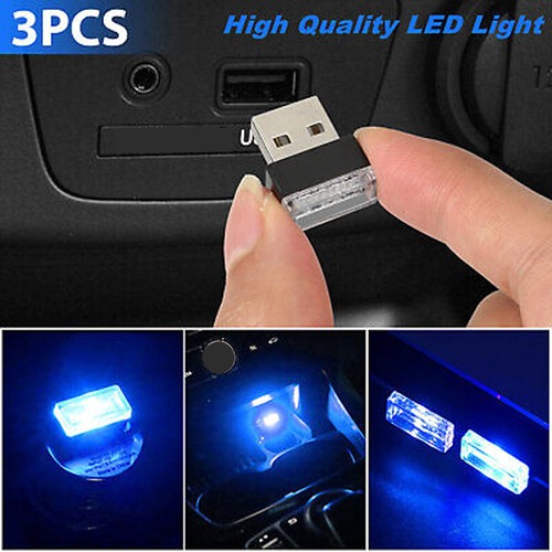 Blue led usb - 3x, interior