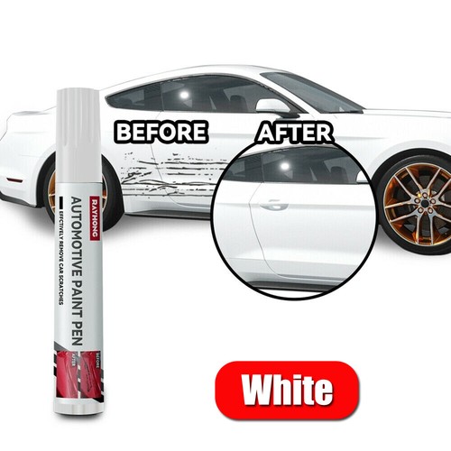 White car scratch clear repair - white,