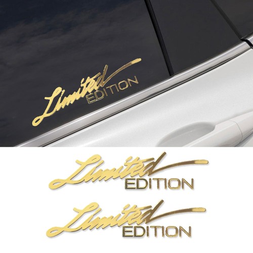 Gold limited edition logo - 3d,