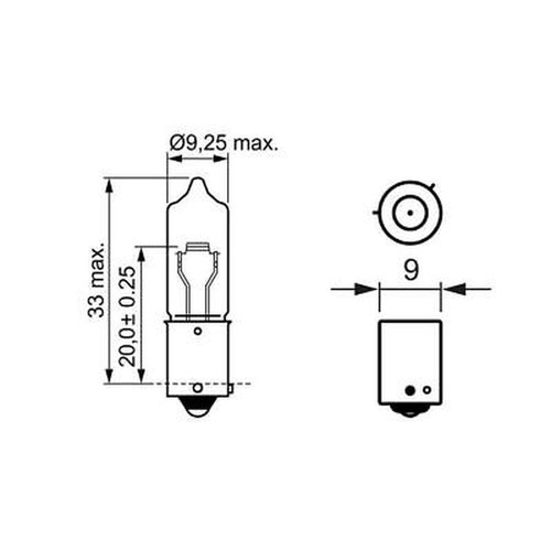 Bulb reverse light bosch 1 - bulb,,