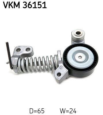 Ribbed belt tensioner for - v-ribbed,