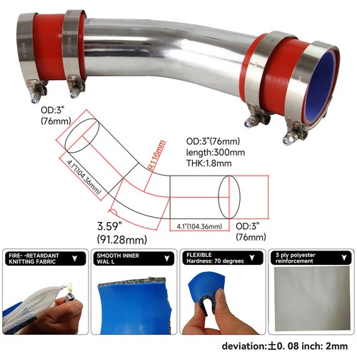 Degree 76mm aluminum - degree, 3.0"