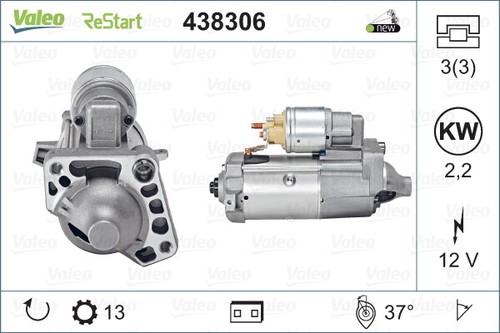 438306 valeo starter for - 438306,
