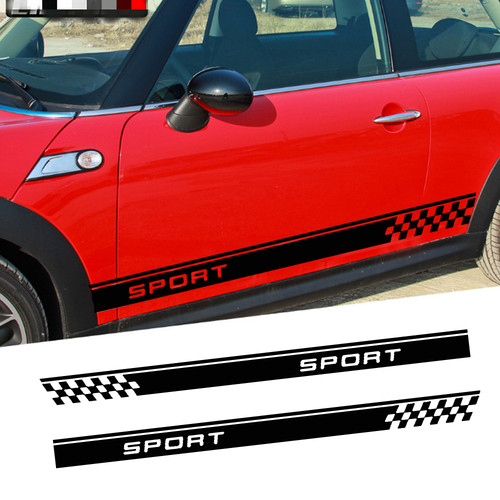 2pcs racing plaid - 2pcs, side