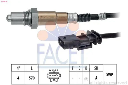 Lambda sensor heated 8528 - lambda, 10.8528