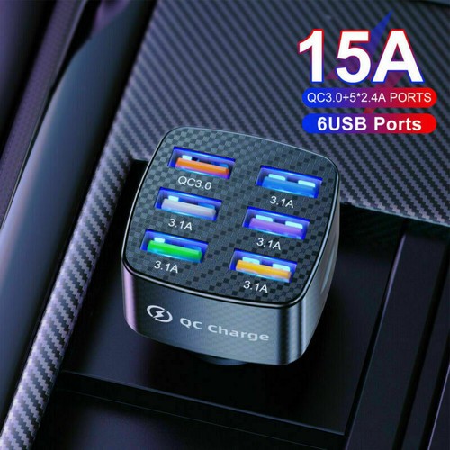Port car cigarette lighter - 6-port,