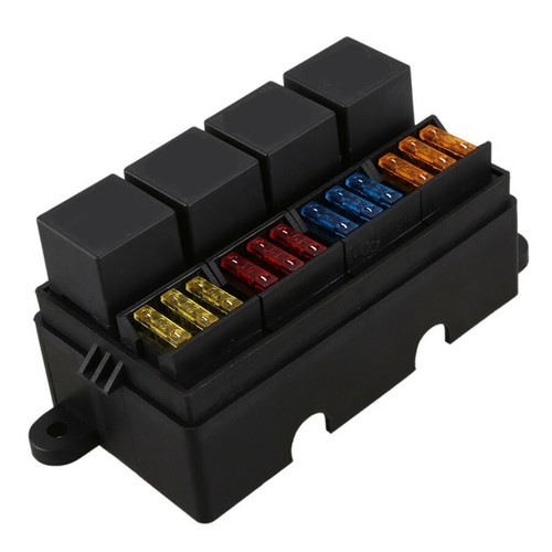 Way blade fuse box 12v - 12,