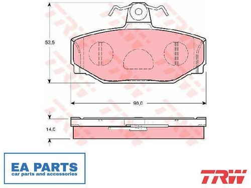 Brake pad set disc - disc,