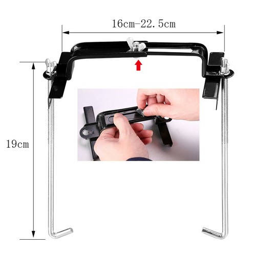 Car battery holder - battery, adjustable