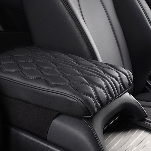Leather car center console - car,