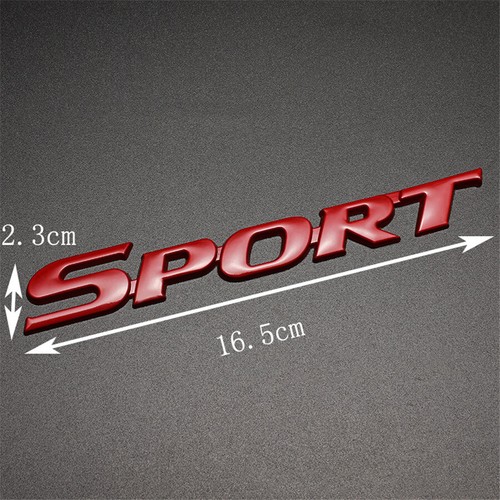 Car red sport badge - 1x,