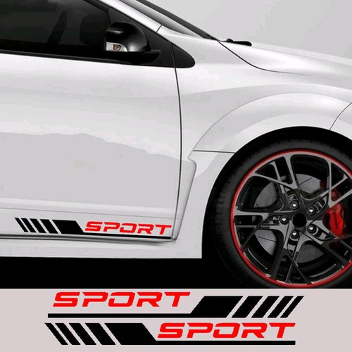 Car sticker door side sport - sticker,