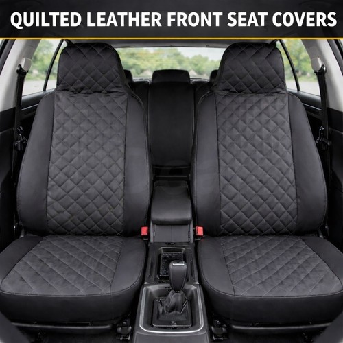 Front car seat covers quilted - seat,
