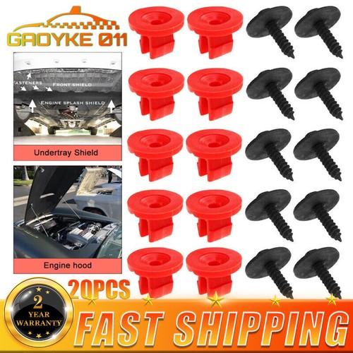 Engine undertray cover clips - undertray,