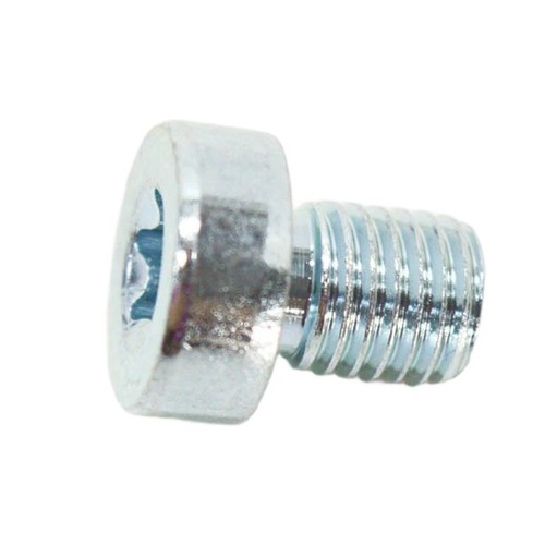 Silver finish drain screw - silver, for