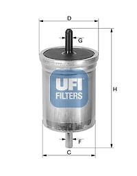 Ufi fuel filter insert - ufi,